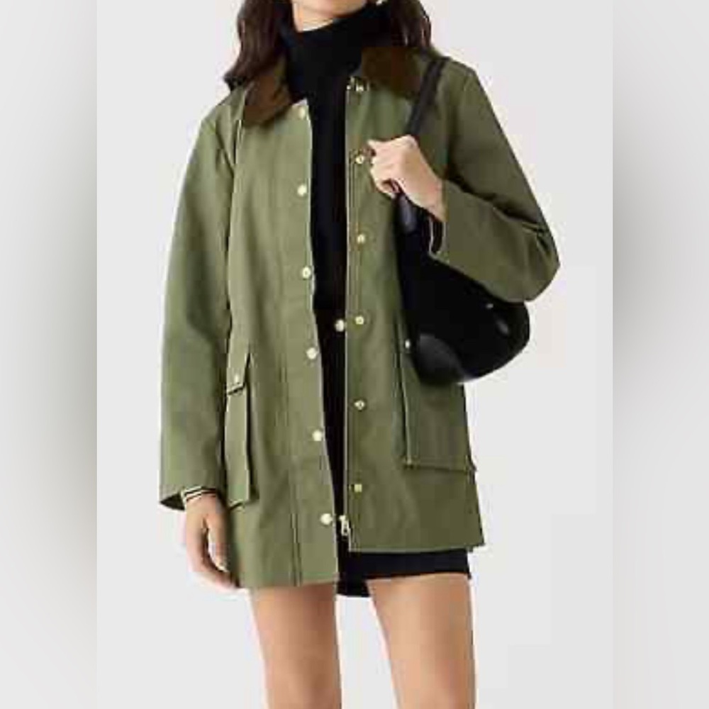 J Crew Heritage Barn Jacket with Corduroy Collar